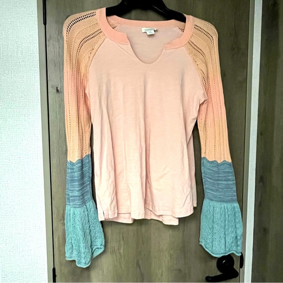 Sundance Cozy Canyon Flared Knit Sleeve Top - Picture 2 of 4